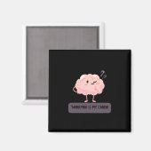 Worrying Is My Cardio – Funny Anxiety  Magneet (Voorkant / Achterkant)