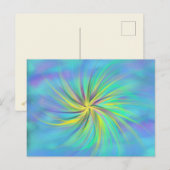 Worship Art Yellow Aqua Blue Paars september 2017  Briefkaart (Voorkant / Achterkant)