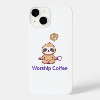 Worship Coffee - iPhone 14 Hoesje