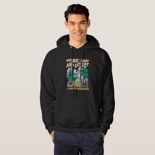 Worship Feast And Repeat Feast Of Tabernacles Sukk Hoodie (Voorkant volledig)