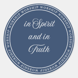 Worship - Flush Seal Ronde Sticker