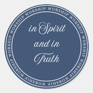 Worship - Flush Seal Ronde Sticker