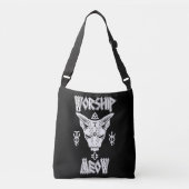 Worship Meow Crossbody Tas (Voorkant)