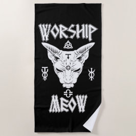 Worship Meow Strandlaken