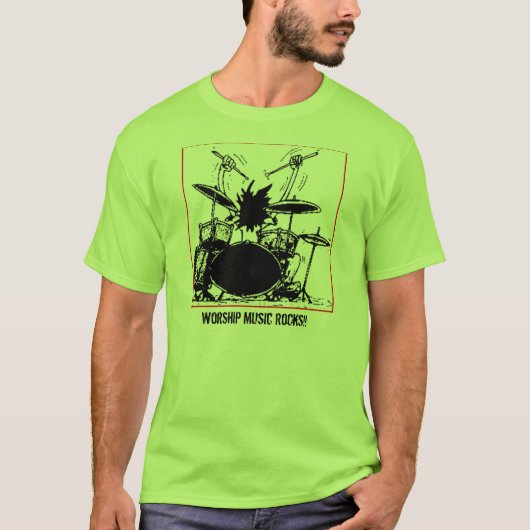 Worship Music Rocks T-shirt (Voorkant)