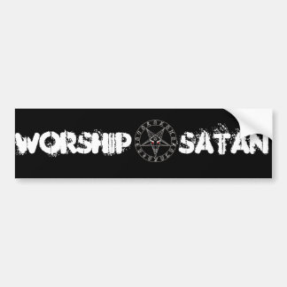 Worship Satan Bumpersticker