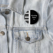 Worship Team, Keys-badge Ronde Button 5,7 Cm (In situ)