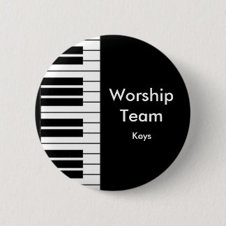 Worship Team, Keys-badge Ronde Button 5,7 Cm