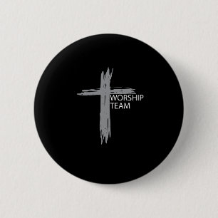 Worship Team voor Christelijke muziekband Ronde Button 5,7 Cm