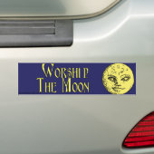 Worship the Moon bumpersticker (Op auto)