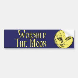 Worship the Moon bumpersticker