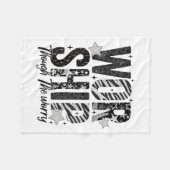 Worship Through The Worry Insrational Religious Ch Fleece Deken (Voorkant (Horizontaal))