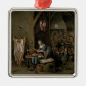 worst, 1651 metalen ornament (Voorkant)