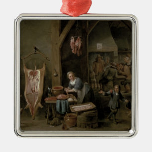 worst, 1651 metalen ornament