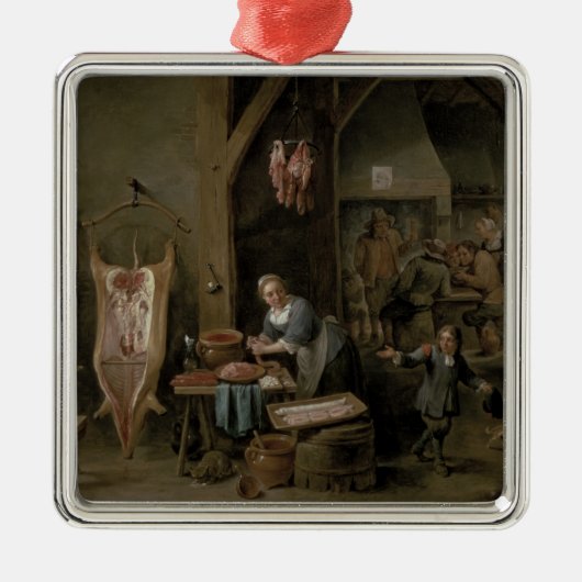 worst, 1651 metalen ornament (Voorkant)
