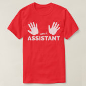Worst Assistant Twee linkse handhelpers Helper Cad T-shirt (Design voorkant)