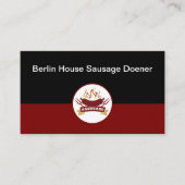 Worst Barbecue Restaurant Thema Visitekaartje (Voorkant)