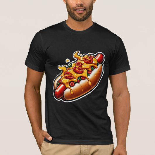 WORST-CHILI KAAS HOT DOG 3 T-SHIRT (Voorkant)