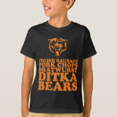 worst. Ditka. Beren T-shirt (Voorkant)
