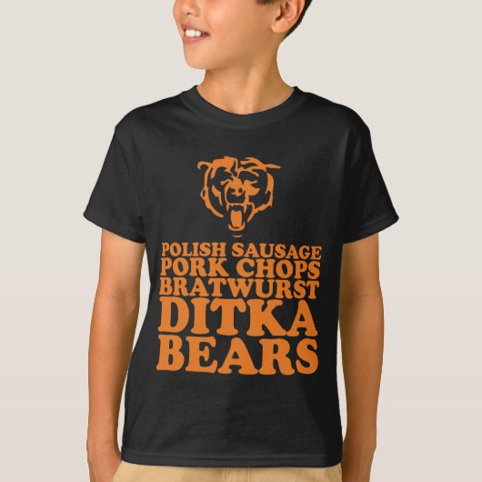 worst. Ditka. Beren T-shirt (Voorkant)