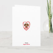 Worst Dog Valentijnsdag Waterverf Gepersonaliseerd Feestdagen Kaart (Achterkant)