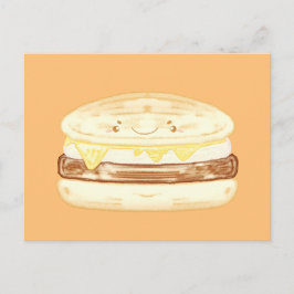 worst, ei en boterham met kaas briefkaart