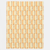 worst, ei en boterham met kaas fleece deken (Voorkant)