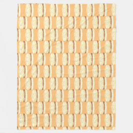 worst, ei en boterham met kaas fleece deken