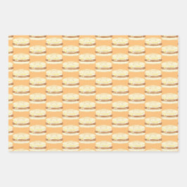 worst, ei en boterham met kaas inpakpapier vel