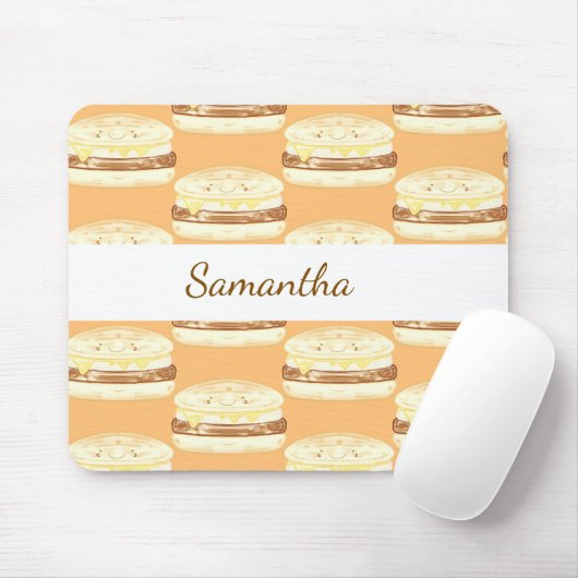 worst, ei en boterham met kaas muismat (Met muis)