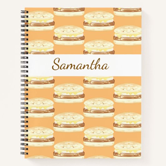 worst, ei en boterham met kaas notitieboek (Voorkant)