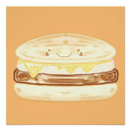 worst, ei en boterham met kaas perfect poster