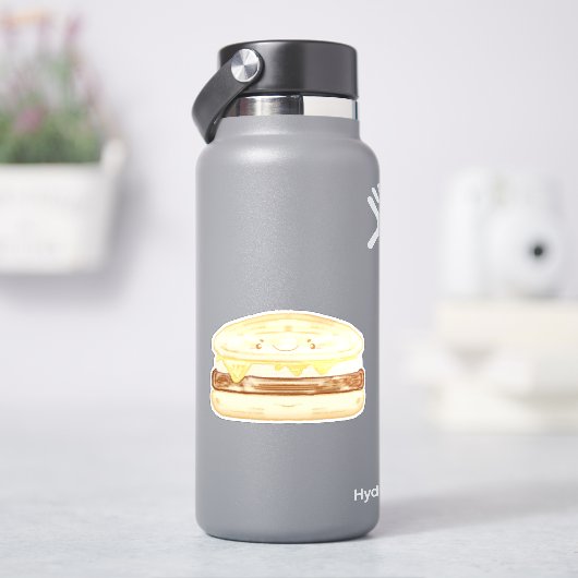 worst, ei en boterham met kaas sticker (HydroFlask)