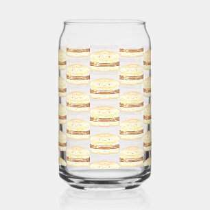 Worst,ei en kaas sandwich blikvorm glas