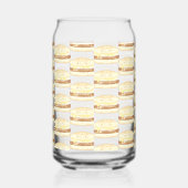 Worst,ei en kaas sandwich blikvorm glas (Rechts)