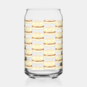 Worst,ei en kaas sandwich blikvorm glas (Links)