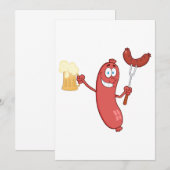 worst en bier kaart (Voorkant / Achterkant)