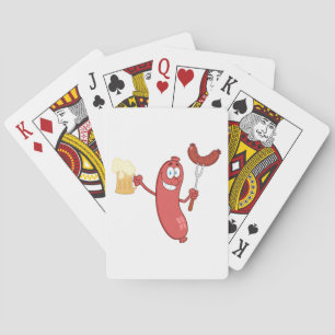 worst en bier pokerkaarten