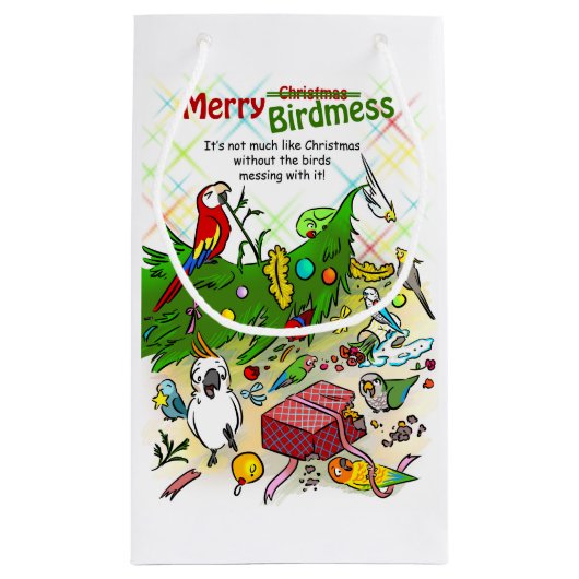 Worst en kerstboom klein cadeauzakje (Achterkant)