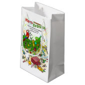 Worst en kerstboom klein cadeauzakje (Achterkant Gekanteld)