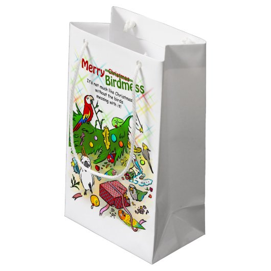 Worst en kerstboom klein cadeauzakje (Achterkant Gekanteld)