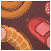 Worst en vleespatroon stof (Swatch)