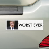 Worst Ever Anti-Donald Trump Bumpersticker (Op auto)