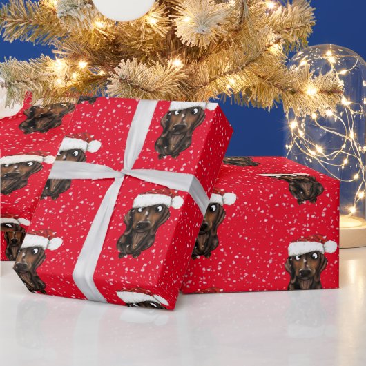 Worst Hond Kerstmis Wrapping Papier (Feestdagen)