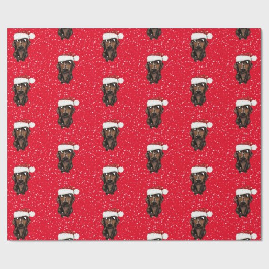 Worst Hond Kerstmis Wrapping Papier (Vlak)