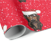 Worst Hond Kerstmis Wrapping Papier (Rol Hoek)