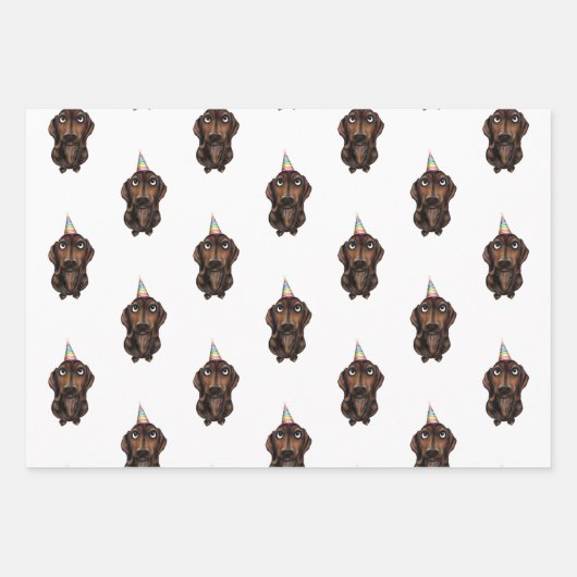 Worst Hond Verjaardag Wrapping Papier Inpakpapier Vel (Voorkant 2)