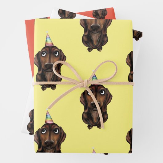 Worst Hond Verjaardag Wrapping Papier Inpakpapier Vel (In situ)