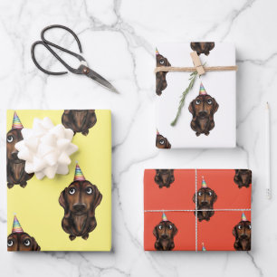Worst Hond Verjaardag Wrapping Papier Inpakpapier Vel