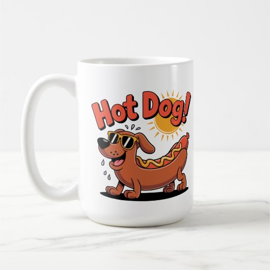 Worst Hot-Dog Vibes Koffiemok (Links)
